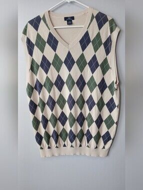 Brooks Brothers 100% Cotton Grandpacore Vest XL Academia Preppy (READ)